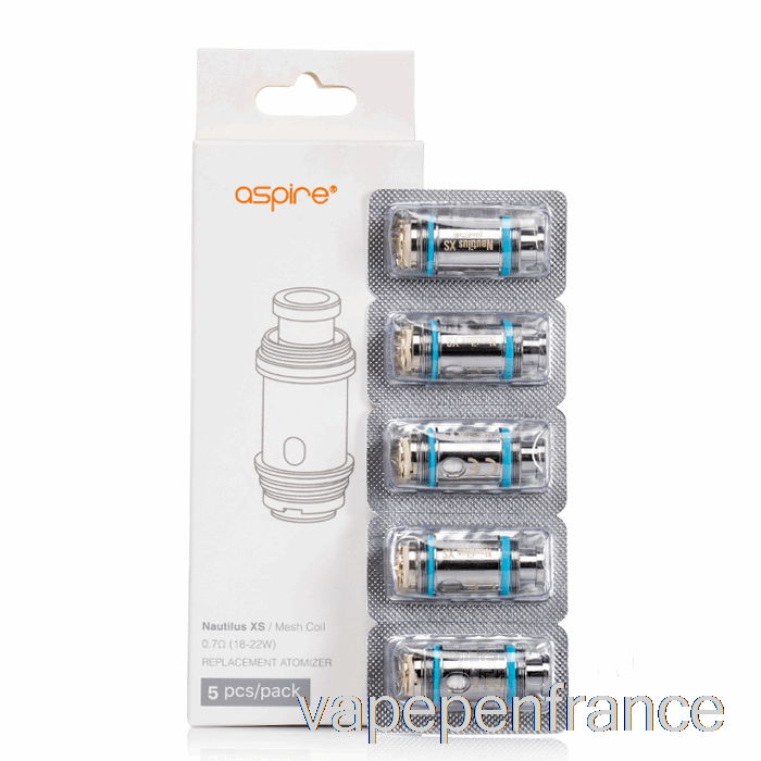 Bobines De Remplacement Aspire Nautilus Xs Bobines 0.7ohm Nautilus Xs Stylo Vape